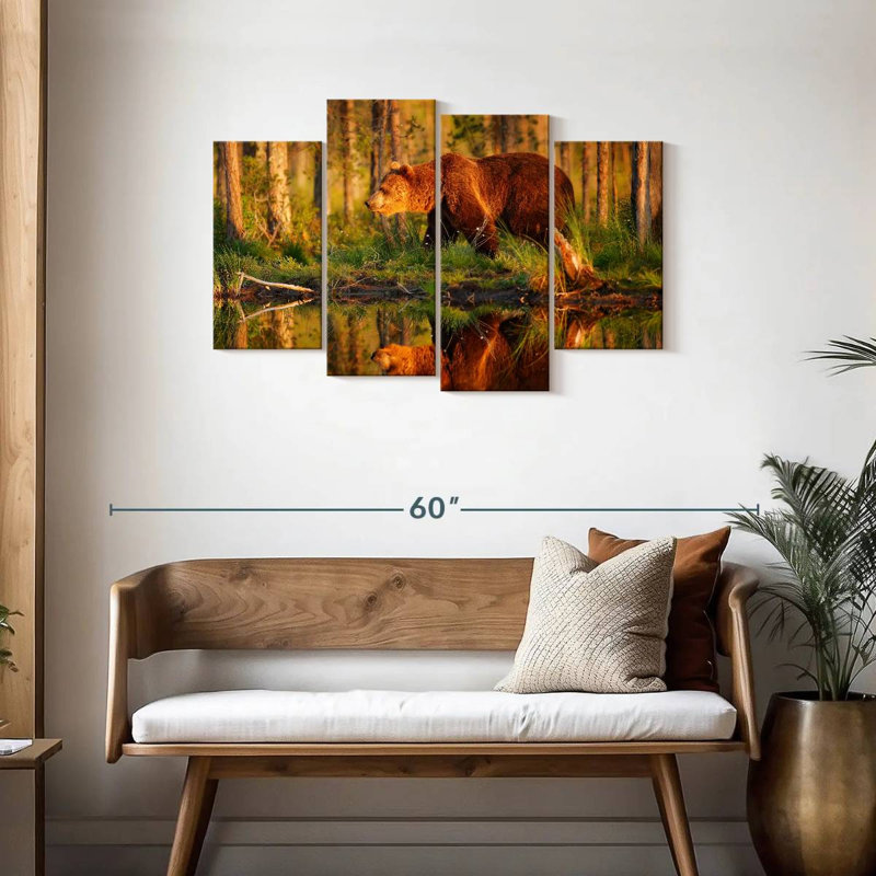 Brampt Wild Forest Bear, 27"H x 43"W