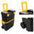 Stalwart Portable Tool Box with Wheels - 2-in-1 Tool Chest with Removable Storage Trays