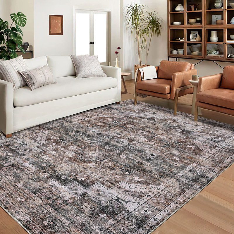 Washable Indoor Rug, Rectangle 9' x 12'