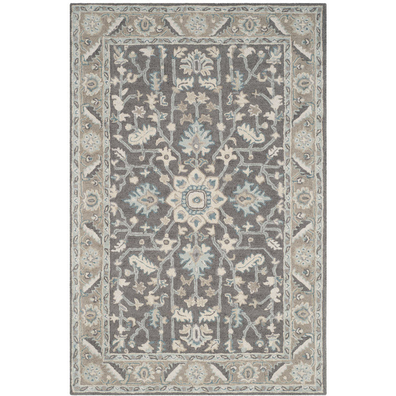 Luitpold Hand Tufted Wool Oriental Rug, Rectangle 3' x 5'