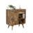 Mango Wood Storage Cabinet – 36" Fractal Burn Sideboard With Drawers