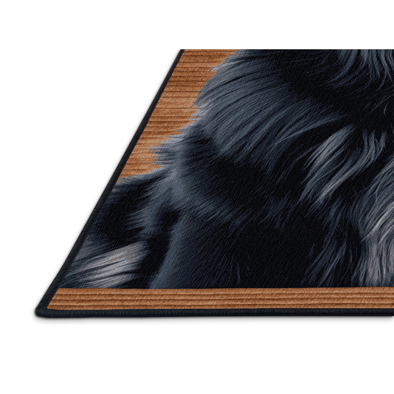  Tapis lavable pour chiens Terre-Neuve, Rectangle 4pi x 6 pi