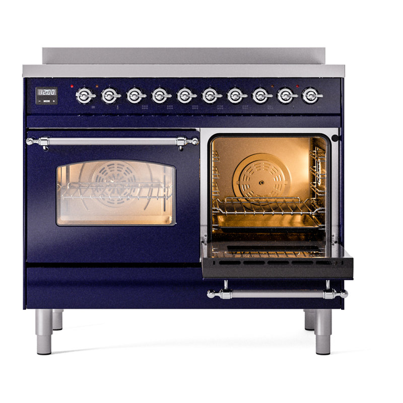 ILVE Nostalgie II 40 in Induction Range, Midnight Blue/Chrome