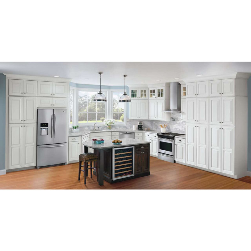 Stainless Steel Freestanding Wine Cooler with Glass Door and LED Lighting