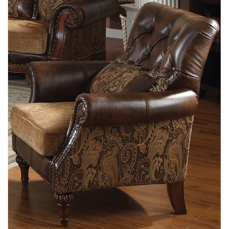 Annalina Faux Leather Armchair