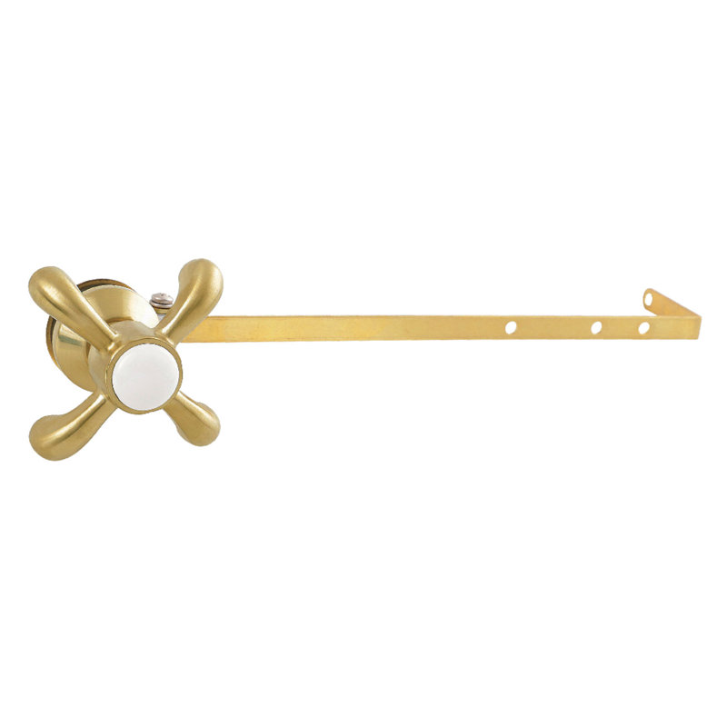 Levier de réservoir de toilette universel Kingston Brass French Country à montage frontal ou latéral, Brushed Brass