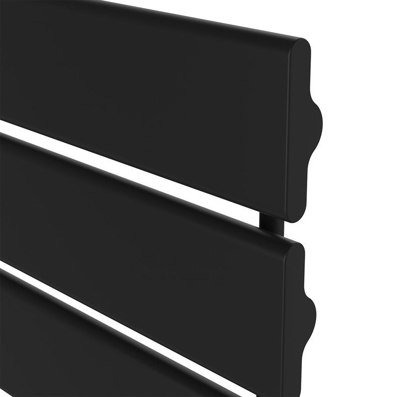 Artavius Flat Panel Towel Rail Heated Towel Rails, Black