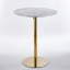 Ensemble de table de bar Modern Gold moderne avec 2 tabourets de bar réglables, table de pub ronde à motif de marbre pour le bar et la cuisine-1316117826