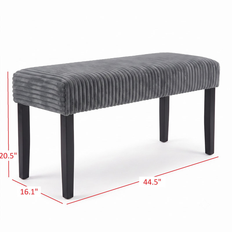 Banc de salle à manger Guymon, Gris