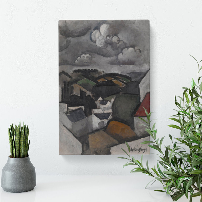 Village Hills Beyond Meulan by Roger De La Fresnaye - Wrapped Canvas, 76cm H x 50cm W x 3cm D