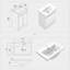 Leila 600mm Single Bathroom Vanity with Drop In Ceramic Basin-1420975769-1421626995