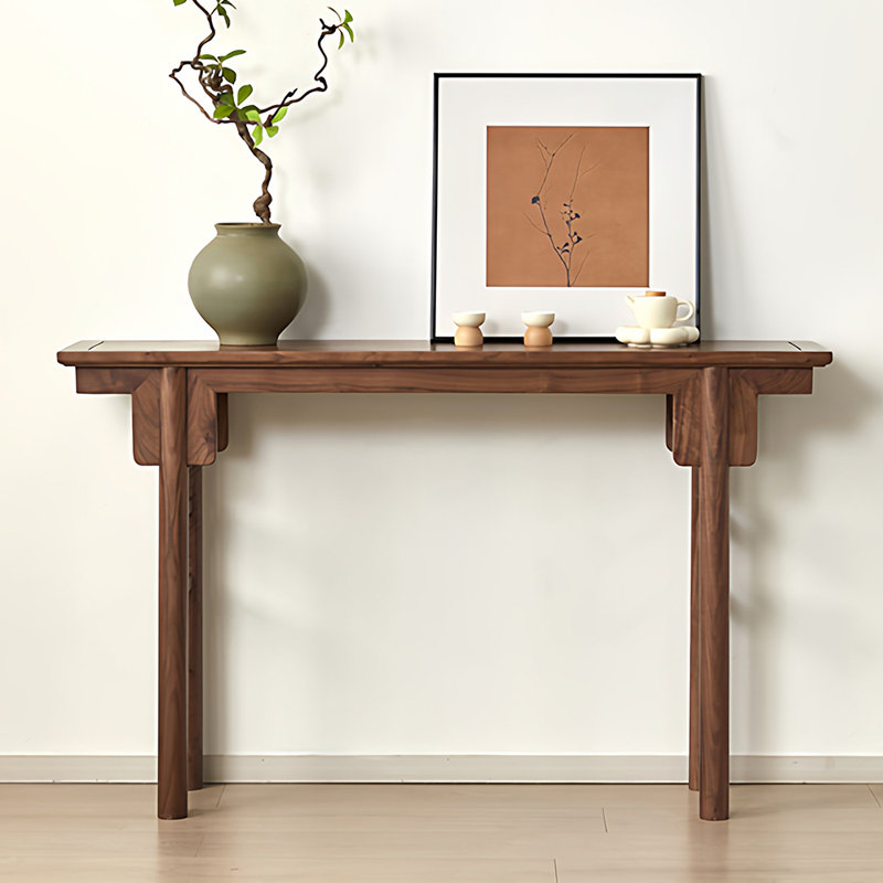 Console simple de style chinois, H 33,5 po x l 47,2 po x P 12,6 po