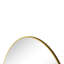 Miroir de meuble-lavabo rond 36 po - Cadre en métal pour salle de bain, chambre à coucher, salon