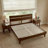  Acacia Aurora Premium Solid Wood Platform Bed Frame and High Headboard, Queen Bed Frame with Headboard Included, Mid Century Modern Bed Frame-82628788-82628789