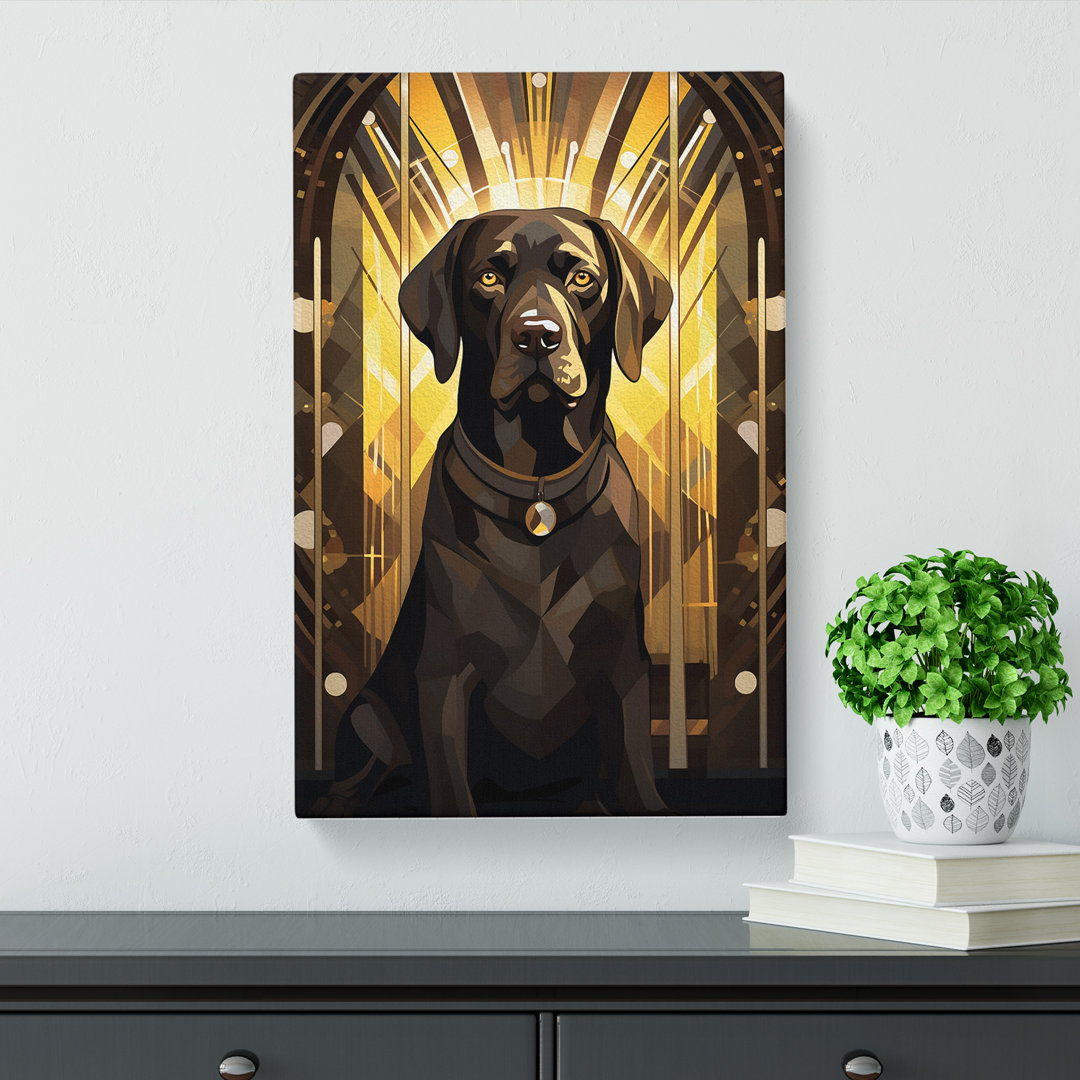 Labrador Retriever Deco No.3 - Wrapped Canvas
