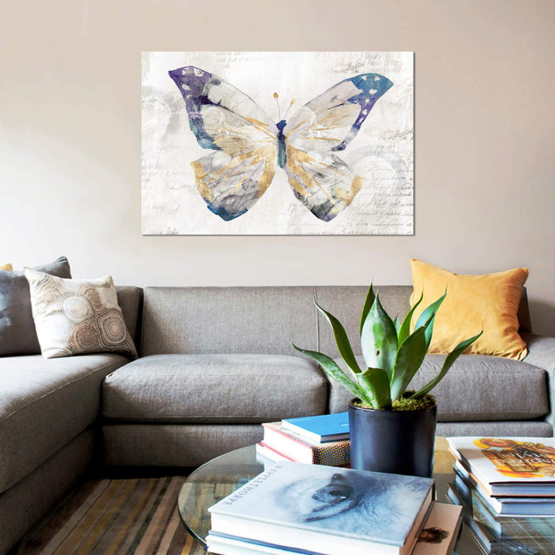 Butterfly Effect I by Isabelle Z - Giclee Art Print on Canvas, No Frame, 101.6 cm H x 66.04 cm W x 3.175 cm D