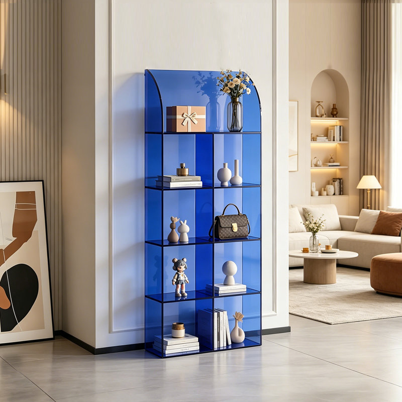 Bibliothèque de rangement minimaliste ouverte, H 59,06 po x l 27,56 po x P 11,81 po