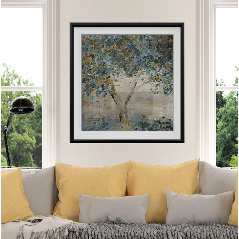 Soupçon de crépuscule - Peinture, H 24 po x l 24 po x P 1,5 po, Cadre noir