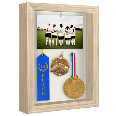 Cadre Delboxillo Shadowbox de 1,5 po de profondeur pour objets avec façade en verre