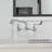 2-Handle Commercial Sink Faucet With 12" Swivel Spout 8" Center Wall Mount Kitchen Faucet