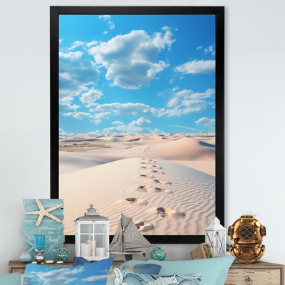 Addisin " Beach Photo Footprints In IV "