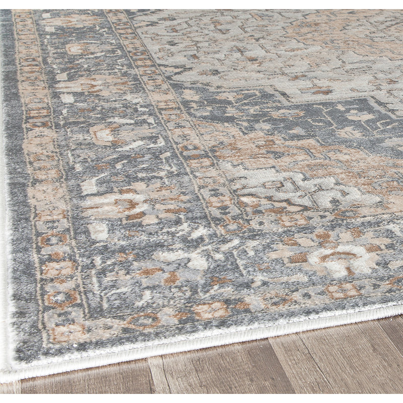 Tapis taupe gris Elliana, Rectangle 8 pi x 10 pi