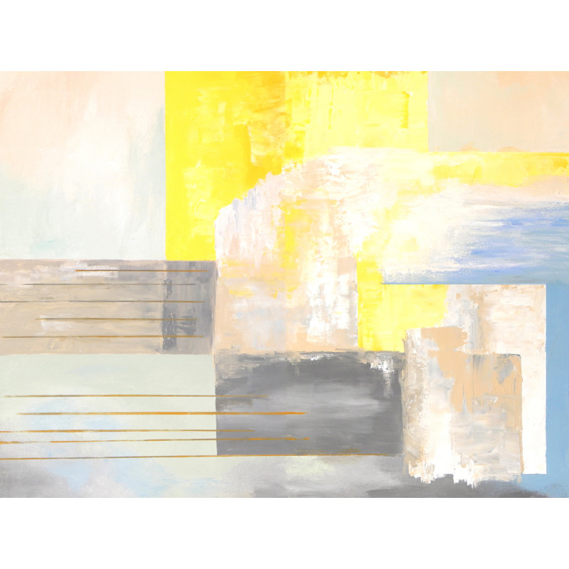 «Crossroads» par Lisa Daniels - Peinture, Toile tendue, 32" H x 24" W