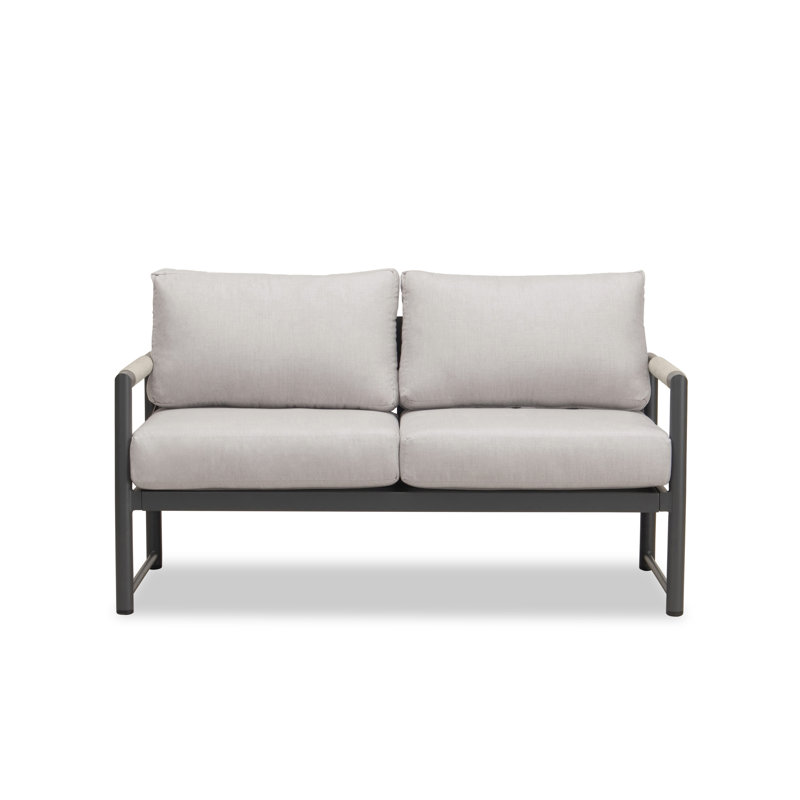 Alto Outdoor 2 - Seat Loveseat, Cast Silver Sunbrella®, Slate Gray