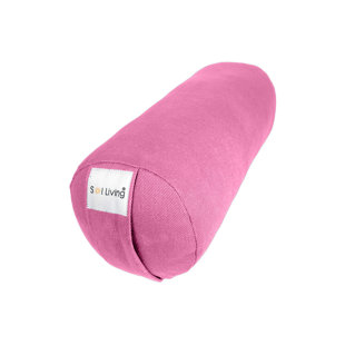 Coussin cylindrique pour méditation et traversin de yoga - brun