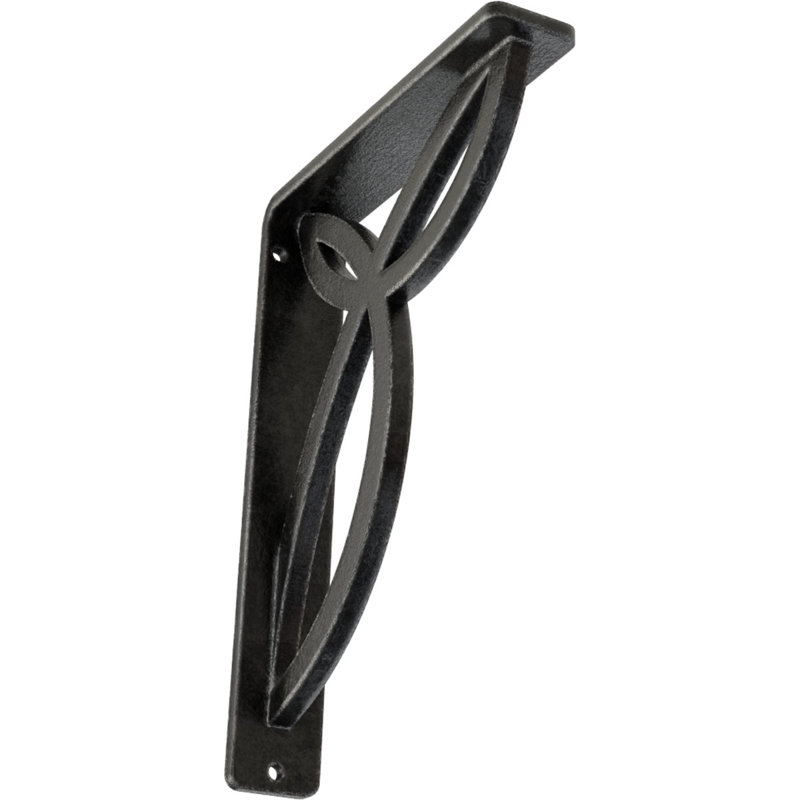 Support en fer forgé Versailles, Étain antique, H 8 po x l 1,5 po x P 5,5 po