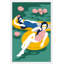 "filles flottant" , impression encadrée-26253241