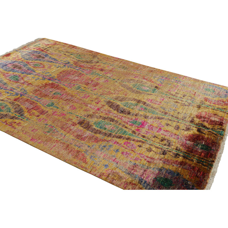 Rug & Kilim’S Modern Classics Rug With Polychromatic Ikats Patterns