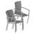 Patio Dining Set With Aluminum Frame Chairs-557731-557728