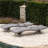 Grey Chaise Lounge With - Comfortable Patio Seating In Ideal For Lounging