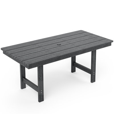 Davonia HDPE Rectangular Outdoor Dining Table