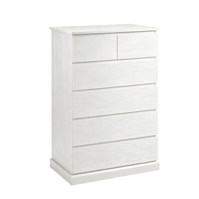 6 Drawers Dresser for Bedroom, Tall Dresser for Bedroom, Modern Chest of Drawers with Concealed Handles, Vertical Wood Storage Cabinet for Bedroom, Li