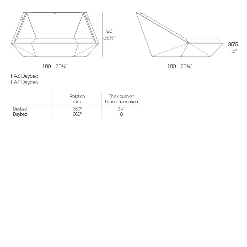 Faz - Resin Daybed - Basic, Anthracite