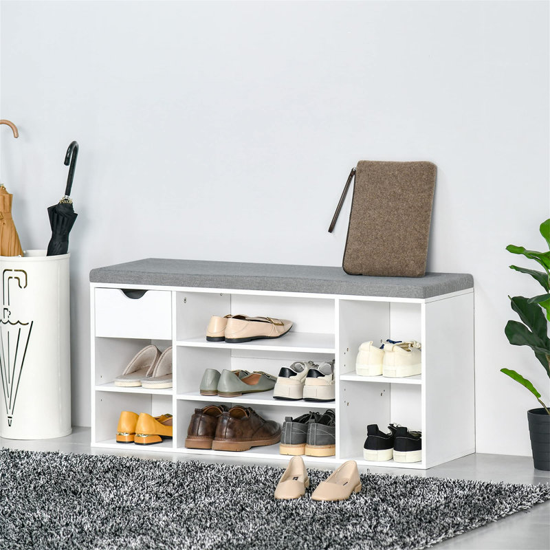 10 Pair Shoe Storage Bench