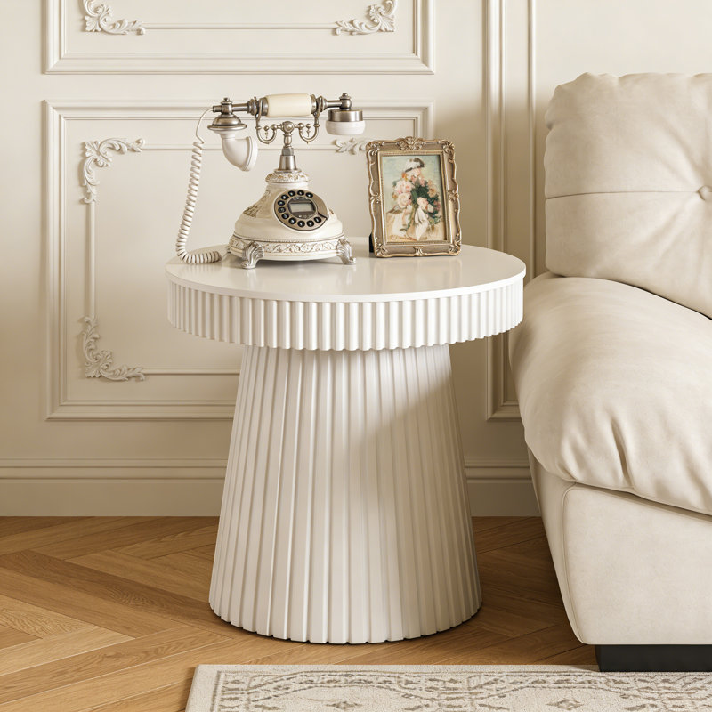 Round End Table, 31.5 Inch