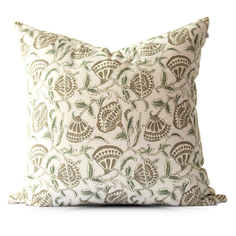 Housse de coussin Bodhi, Carré 22 po, Bodhi Beige
