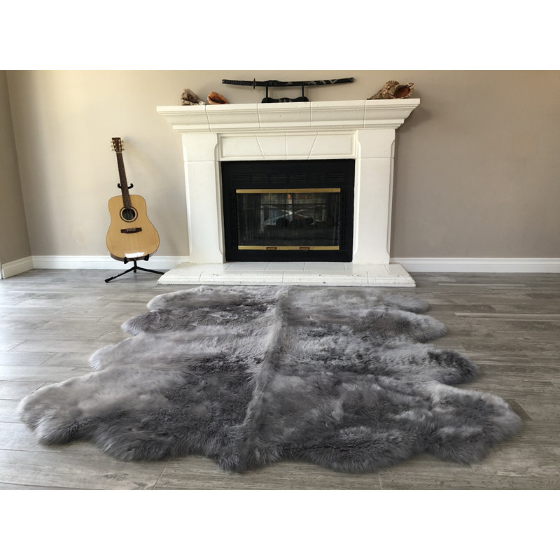 Amaranta Performance Sheepskin Indoor Rug, Novelty 5'5 x 6'8"
