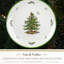 Spode Christmas Tree Melamine Rd Platter 14"