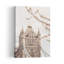 Tower Bridge, fleurs printanières, cerisiers en fleurs, architecture urbaine, affiche murale-1484249351