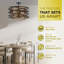 Luminaire suspendu semi-encastré 5 lumières Minka Lavery Vortic Flow - Bronze rustique élégance
