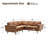 Faux Leather L-Shaped Convertible Corner Sectional-693222911