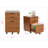 Gosser Home File Cabinet with Wheels - 3-Drawer Mobile Vertical Storage-559960698