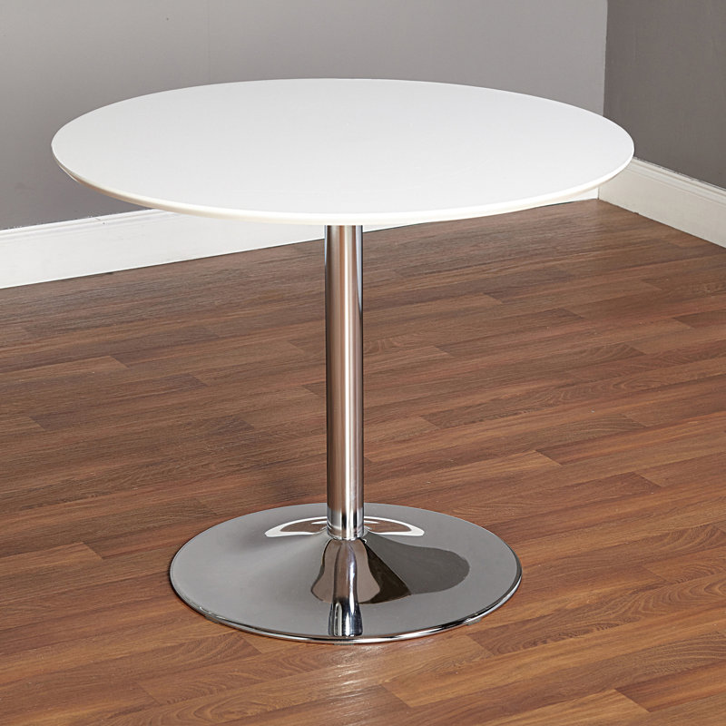 Avros Dining Table (30" Height), White, Standard Height (30" Height)