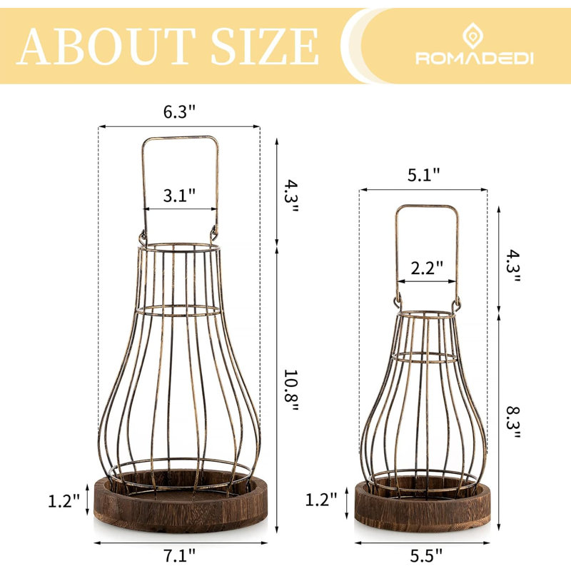 Rustic Candle Holders Decorative Lanterns for Candle