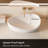 Oval Vessel Sink Stone Resin Bathroom Sink Modern Art Sink Matte White with Pop Up Drain (Matte White)