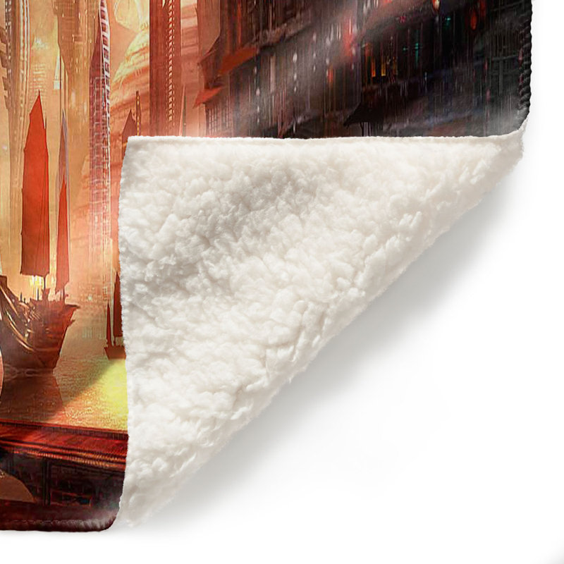  Couverture douce en sherpa, 51 po x 60 po